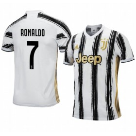 Koszulka Juventus Cristinao Ronaldo 7 Domowe Stroje Piłkarskie 2020/2021 Krótki Rękaw